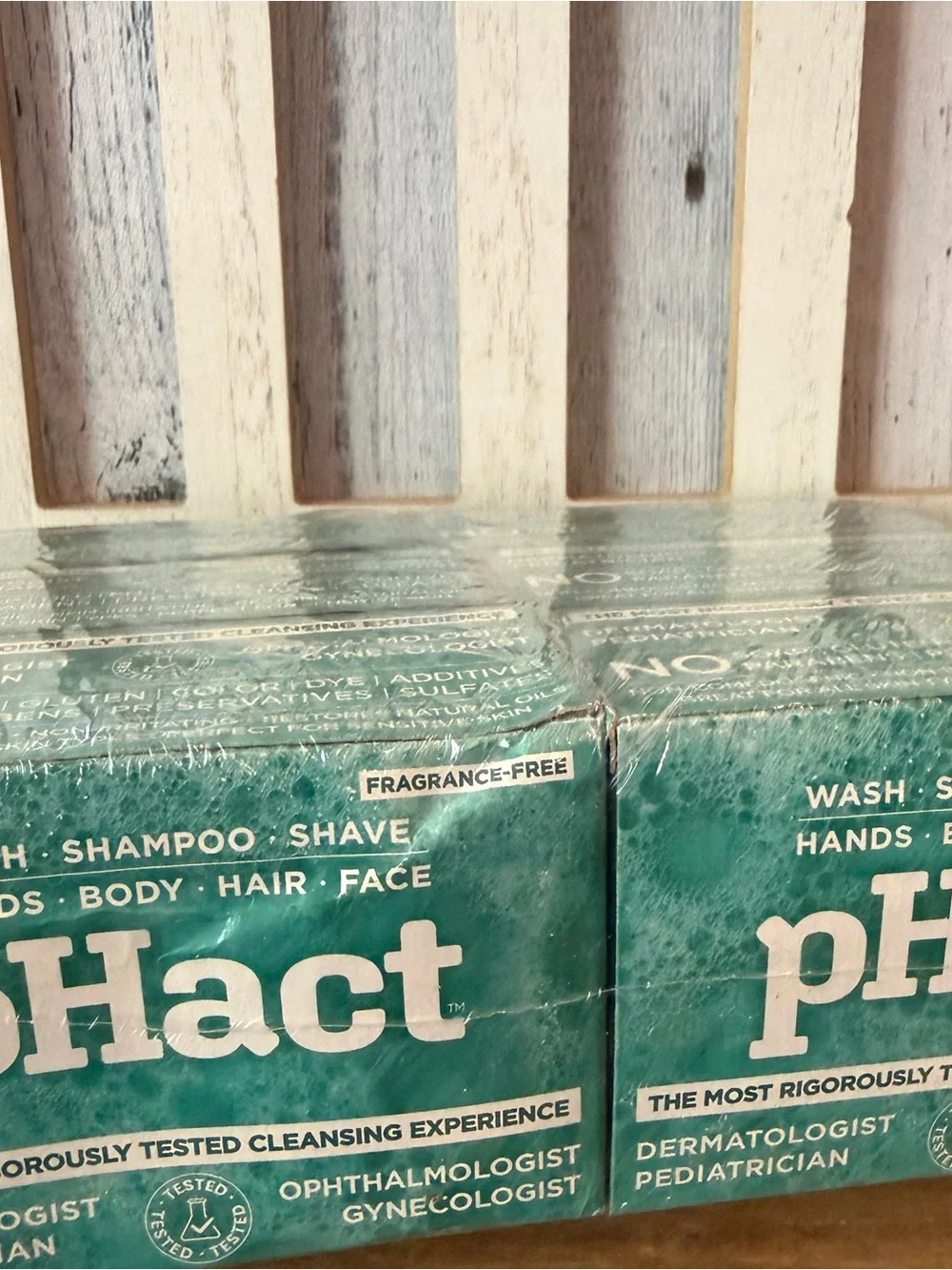 Lot X 6 NIB pHact Soap Free Moisturizing Cleansing Bar By Andrew Lessman 4.25oz